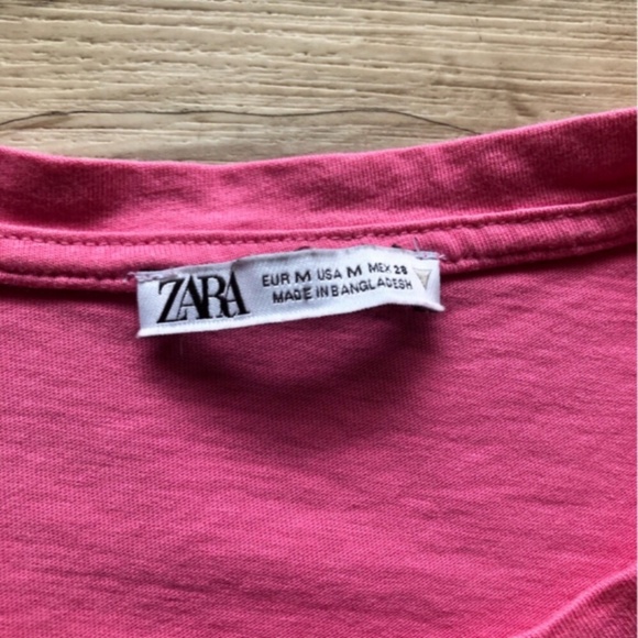 MASSIVE $10 SALE Zara Pink Ruffled Sleeveless T-Shirt - Picture 5 of 6